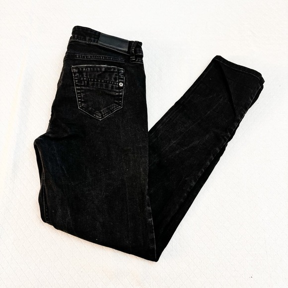 Comptoir Des Cotonniers Black Denim Jeans Straight Leg Size 40 - Picture 7 of 7